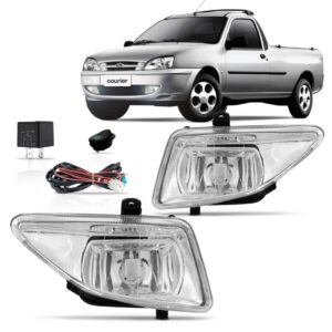 Kit Farol Milha Fiesta Courier 2000 2001 2002 Auxiliar