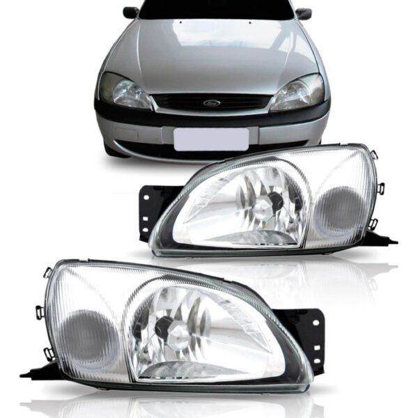 Par Farol Fiesta Courier 2000 A 2012 Sinaleira Cristal