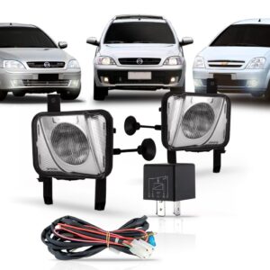 Kit Farol De Milha Corsa Meriva Montana 2002 2010 Cristal