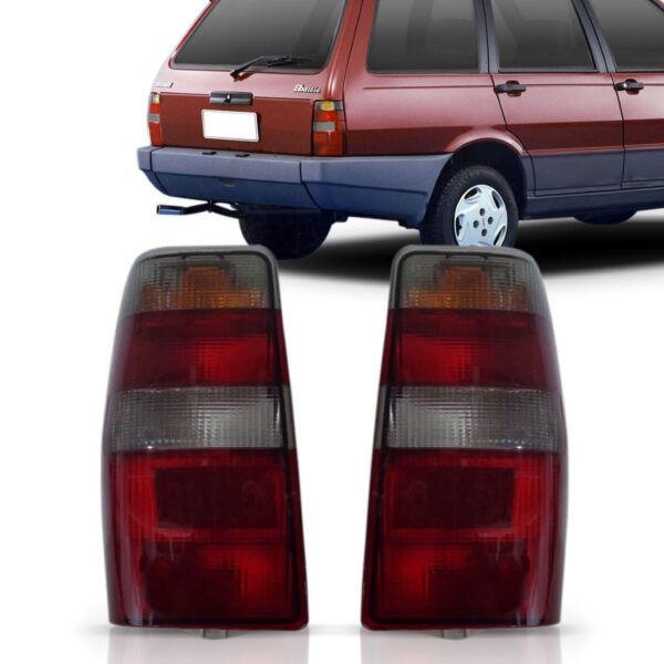 Par Sinaleira Traseira Fiorino Fume 86 / 95 Vermelho