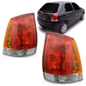 Par Sinaleira Farol Traseiro Fiat Palio 2004 A 2007 Ambar
