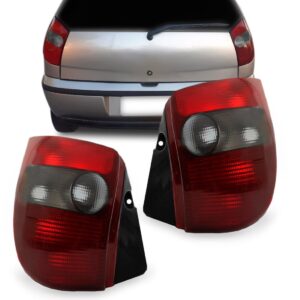 Par Lanterna Traseira Palio 1996 97 98 1999 Fumê Young Esquerdo E Direito Vermelho