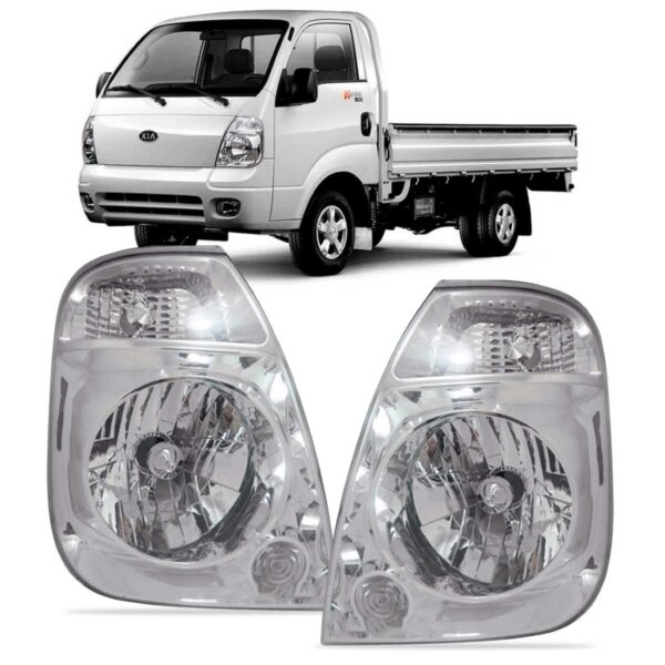 Par Farol Para Kia Bongo 06 07 08 09 10 10 Pisca Cristal Direito/passageiro