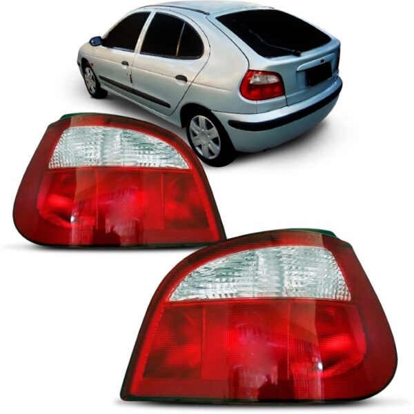 Par Lanterna Traseira Megane 2000 2001 2002 Bicolor Bicolor