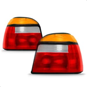 Par Lanterna  Golf 92/93/94/95/96/97 Acrílico Tricolor