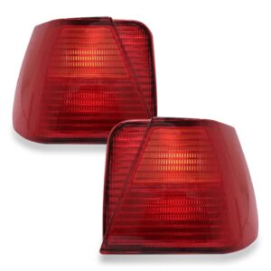 Par Sinaleira Traseira Canto Santana 1998 A 2006 Vermelho