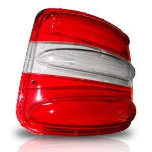 Par Lente Lanterna Traseira Brava 97 04 C/ Borracha Vedação Vermelho