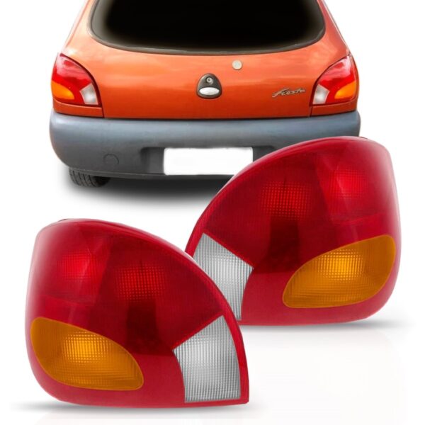 Sinaleira Farol Traseiro Ford Fiesta 1996 A 2002 Par Esquerdo E Direito