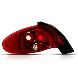 Par Lanterna Peugeot 207 08 09 10 11 12 13 14 15 Hatch Fitam Esquerdo E Direito Vermelho