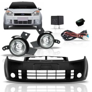 Envolvente Fiesta 2007 A 2010 Com Kit Farol De Milha. Preto