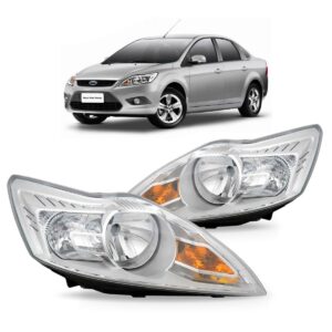 Par Farol Ford Focus 2009 2010 2011 2012 Cromado Direito E Esquerdo