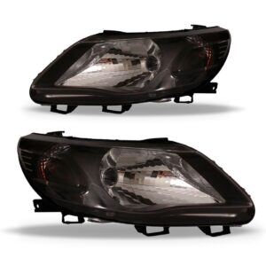 Par Farol Gol Saveiro Voyage G5 09 10 11 12 Máscara Negra Direito E Esquerdo