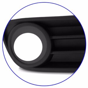 Kit Moldura Grade Parachoque Farol Milha Palio Economy 2011 Preto Ambos Os Lados