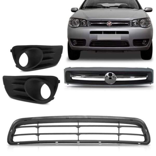 Kit Grades Molduras Palio Economy 2010 Modelo 2011