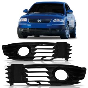 Par Grade Do Farol De Milha Passat Alemão 2001 02 03 04 2005 Preto