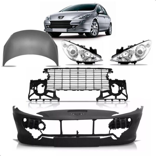 Kit Frente Peugeot 307 2007 2008 2009 2010 A 2012 Com Capô
