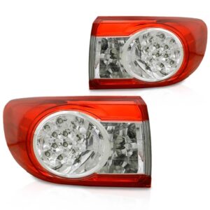 Par Sinaleira Corolla Xei Altis Canto 2012 2013 2014 Led Vermelho