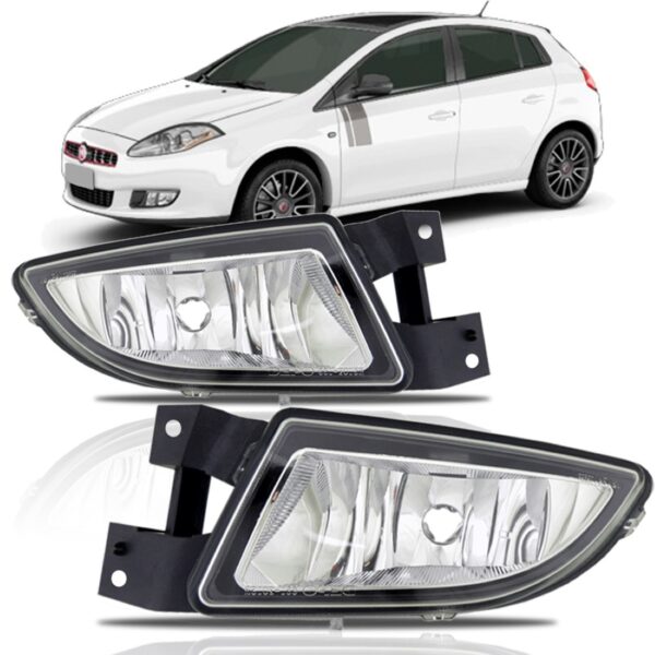 Par Farolete De Milha Fiat Bravo 2011 2012 2013  2014 Transparente