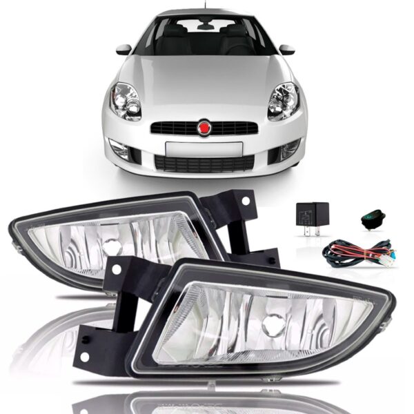 Kit Farol Milha Fiat Bravo 2011 2012 2013 Auxiliar