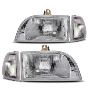 Kit Farol Fiesta 93 94 95 96 Espanhol Antigo Com Sinaleiras Direito/passageiro