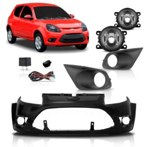Parachoque Ford Ka 2012 13 2014 Com Farol De Milha 1a Linha