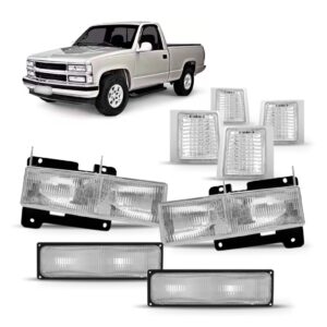 Kit Farol + Sinaleiras Silverado 1997 1998 1999 2000 2001