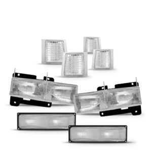 Kit Farol + Sinaleiras Silverado 1997 1998 1999 2000 2001