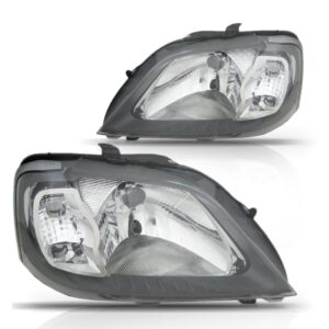 Par Farol Logan 2007 2008 2009 2010  Mascara Cinza Direito E Esquerdo