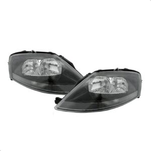 Kit Combo C3 Black 03 A 12 Par Farol Mascara Negra E Milha Direito E Esquerdo