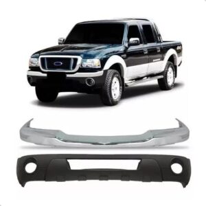 Envolvente Ranger 2005 A 2009 Cromado Com Spoiler Dianteiro Preto Com Cromado