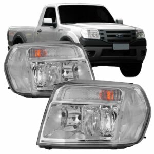 Par Farol Ranger 2010 2011 2012 Cromado Direito E Esquerdo