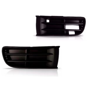 Par Moldura Grade Parachoque Polo 2003 A 2006 Sem Furo Milha Preto