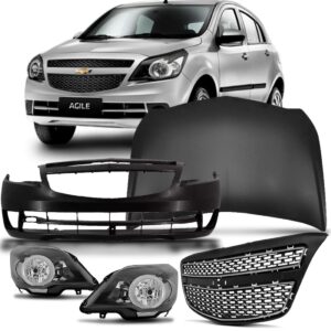 Kit Frente Para Chevrolet Agile 2008 A 2014 Com Capô