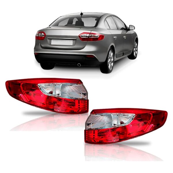 Par Sinaleira Renault Fluence Ano 2011 2012 2013 2014 Ambos Lados Vermelho