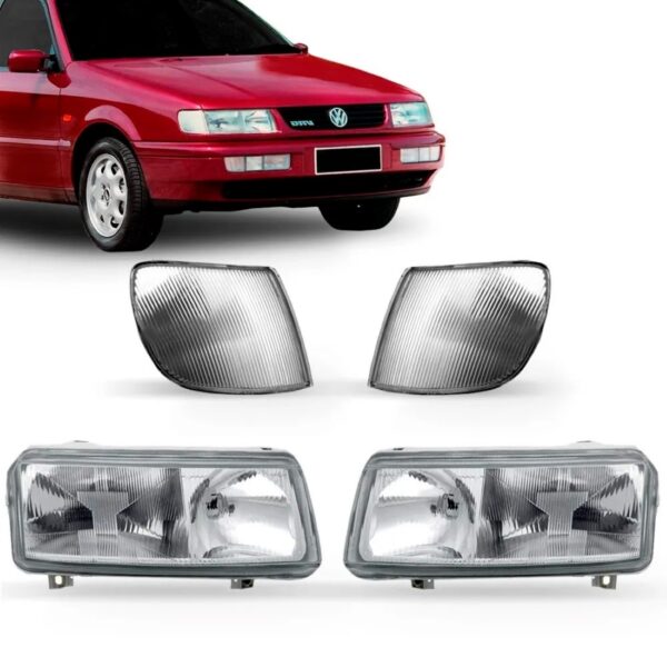 Kit Farol Passat 1994 1995 1996 Completo Com Piscas