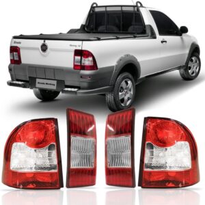 Kit Sinaleira Strada 2008 2009 2010 2011 Canto E Tampa Vermelho