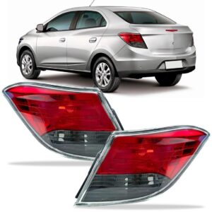 Par Lanterna Traseira Prisma 2012 A 2016 Fume Fumê