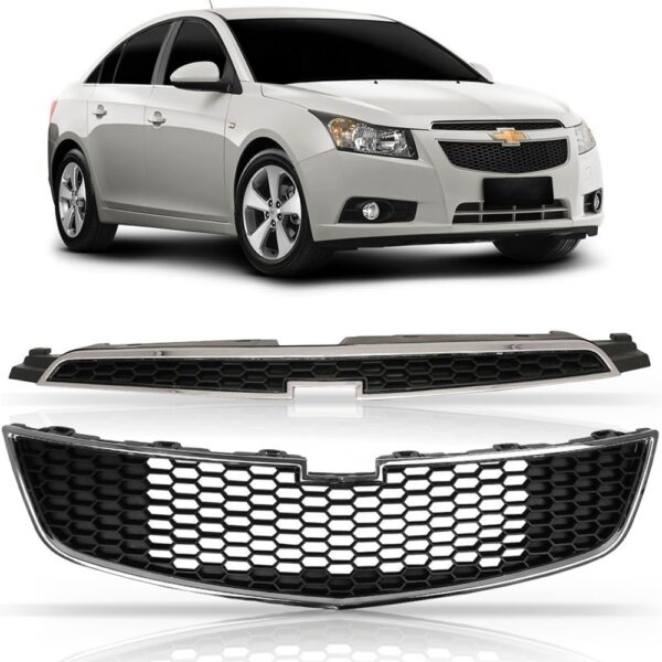 Kit Grade Dianteira Chevrolet Cruze 2011 2012 2013 Preta