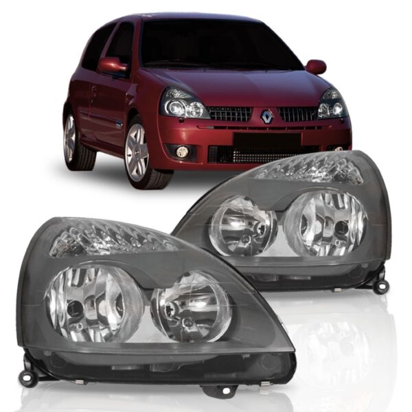 Par Farol Clio Mascara Cinza 03 04 05 06 07 08 09 10 11 Direito E Esquerdo