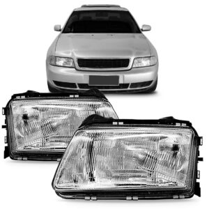 Par Farol Farol Audi A4 1994 1995 96 97 98 99 Foco Simples Direito E Esquerdo