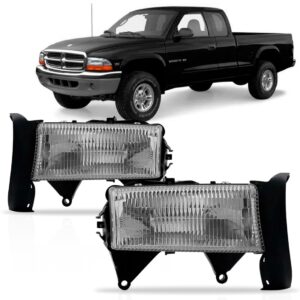 Par Farol Para Dodge Dakota 1997 1998 1999 2000 2001 2002 Direito E Esquerdo