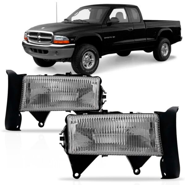 Par Farol Para Dodge Dakota 1997 1998 1999 2000 2001 2002 Direito E Esquerdo