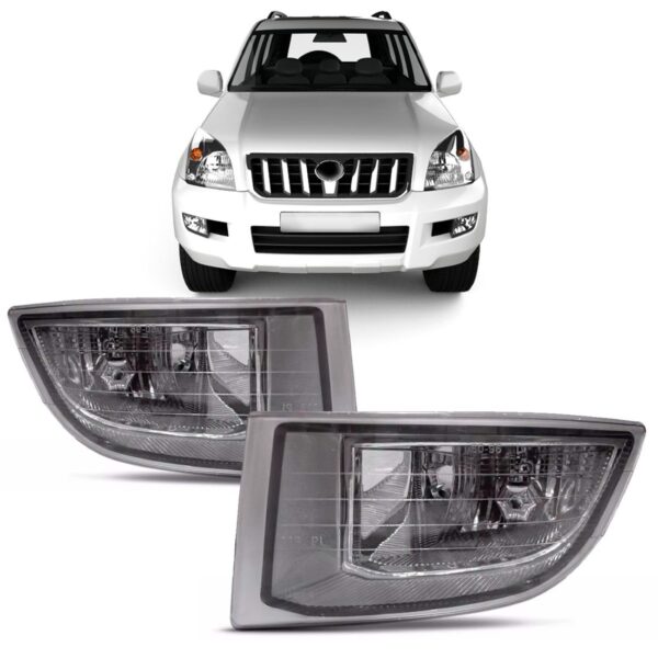 Par Farol Milha Land Cruiser Prado Toyota 2003 A 2009 Cristal