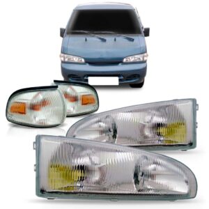 Kit Farol H100 1997 A 2000 Completo C/piscas Novos Direito E Esquerdo