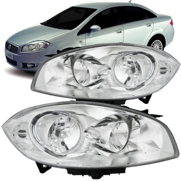 Par Farol Linea 2008 2009 2010 2011 2012 Cromado Direito E Esquerdo