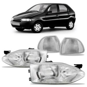 Par Farol Com Sinaleira Palio Siena Strada 99 00 Foco Duplo