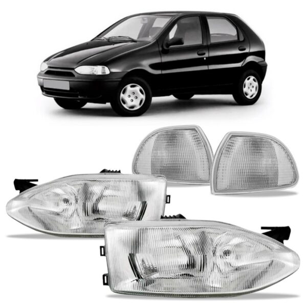 Par Farol Com Sinaleira Palio Siena Strada 99 00 Foco Duplo