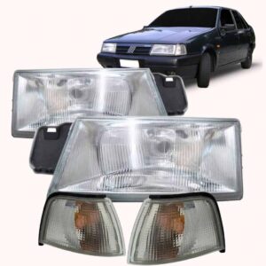 2 Farol Tempra + 2 Lanterna Sinaleira Cristal 91 92 93 94 95 Direito/passageiro