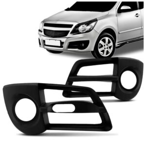 Par Grade Moldura Com Furo Farol Milha Montana 2013 2014 Preto