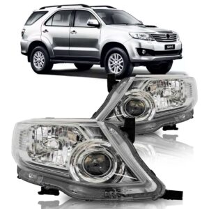 Par Farol Hilux Sw4 2012 2013 2014 2015 Cromado Direito E Esquerdo